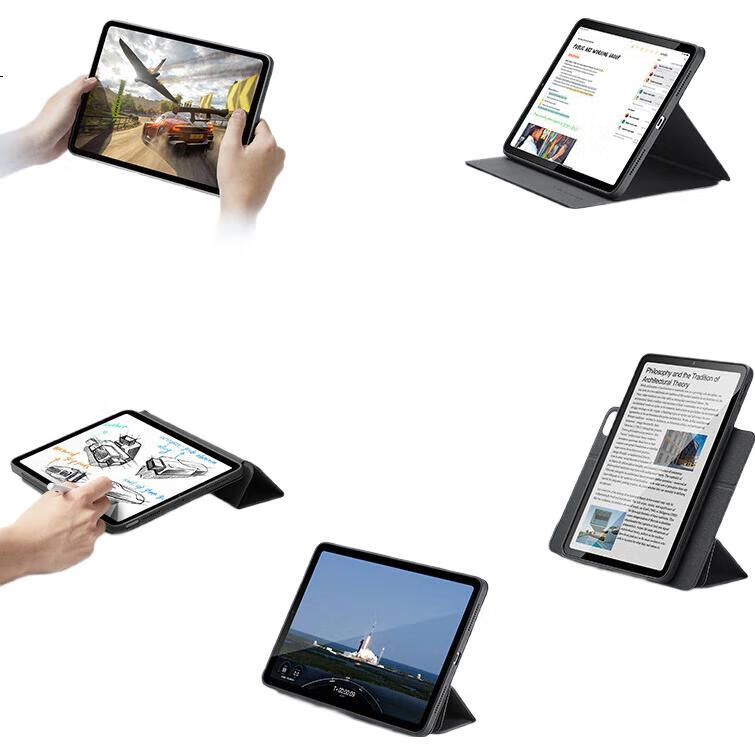 Защитный чехол ESR для iPad Air 7/6/5/4, 11-дюймовый M3, 10.9-дюймовый Apple Tablet, съемный, вращающийся, полноразмерный, противоударный, синий
