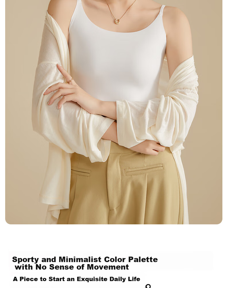 MiiOW Camisole Tank Top for Women, Basic Undershirt, Summer Casual Shapewear, Inner Wear, Ice Silk Vest, Can Be Worn As Outerwear 11