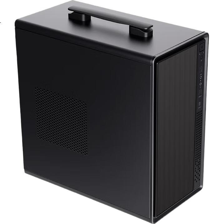Компьютерный корпус SAMA Pingtouge M2 Note, черный, форм-фактор Mini-ITX/mATX, с ручкой для переноски, Type-C, поддержка MATX материнской платы, несколько отсеков для жестких дисков