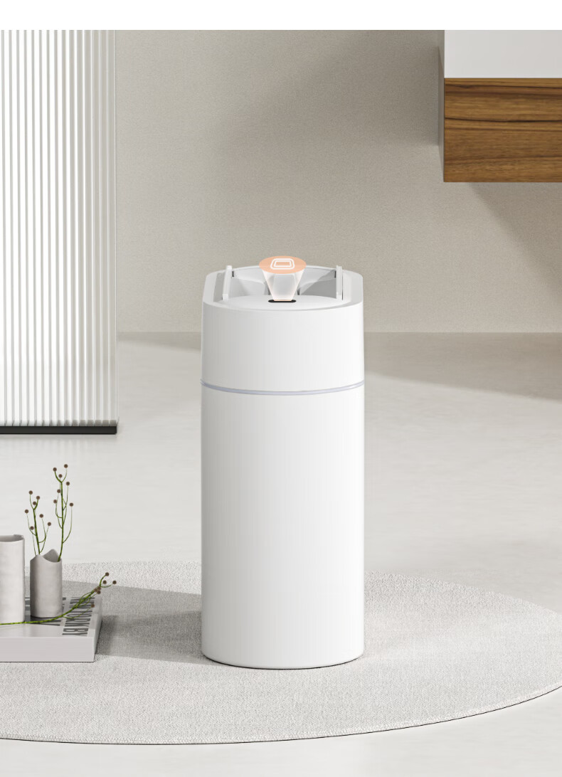 JAH 9L Smart Sensor Trash Can Dual Door Large Oval Induction Garbage Bin Battery Powered for Home Bathroom Toilet 7