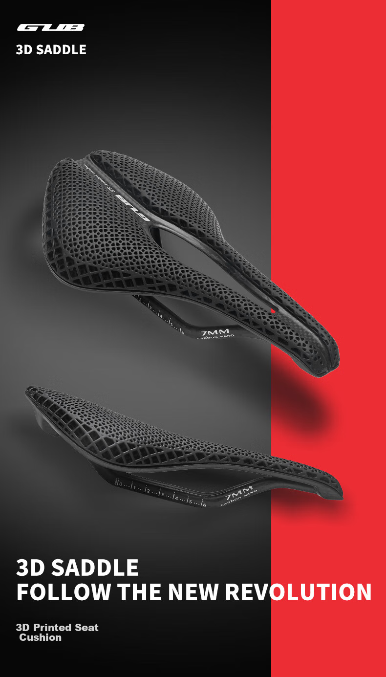 GUB 3D Printed Cushion, Carbon Fiber, for Racing Road And Mountain Bikes, Bicycle Seat, Cycling Equipment, 1176 2