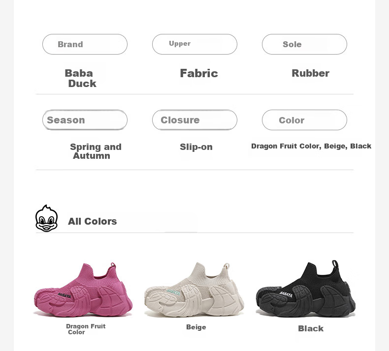 Babaya Children's Sports Shoes, Autumn Flyknit Shoes, Girls' Classic Style, Boys' Breathable Running Shoes, Dragon Fruit Color, Size 37 3