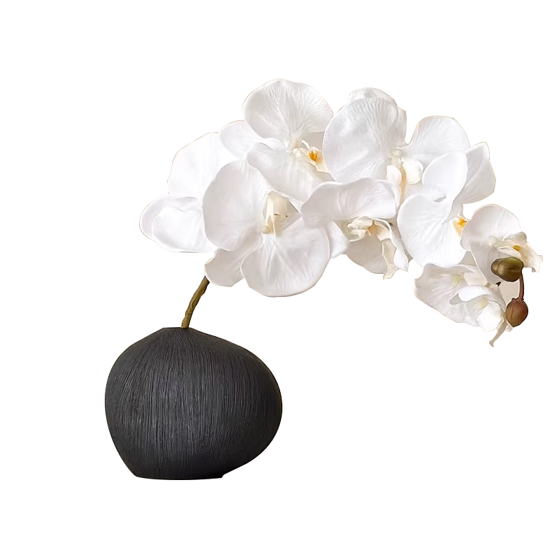 SUGER LOVE Ceramic Art Vase, Luxurious Artificial Flower Set, Living Room TV Cabinet Decoration, Dining Table Flowers