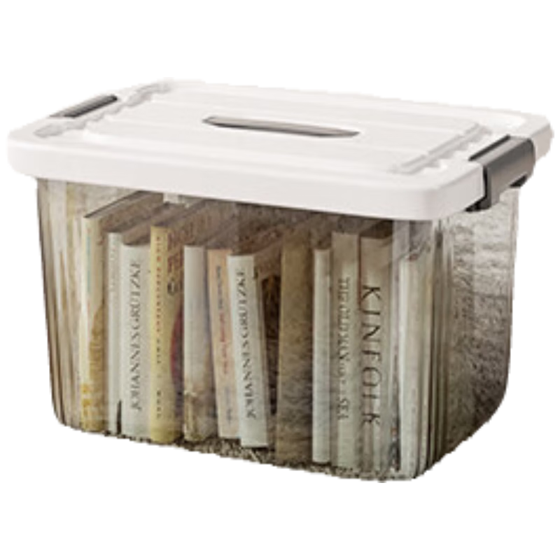 Jiadu Transparent Storage Box for Home And Car Use, Large Plastic Container for Clothes And Toys, Organizer Basket