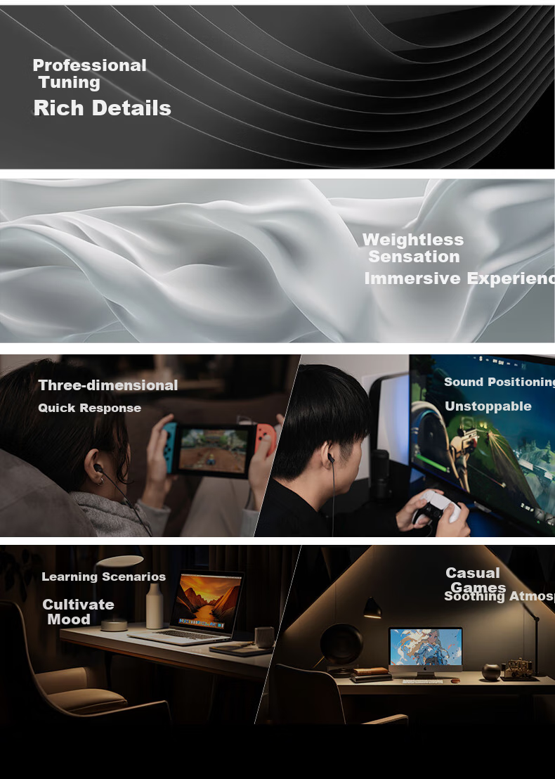 FINAL VR500 for Gaming Wired Headset with Accurate Positioning, 3D Spatial Immersion Experience, Fog Gray 4