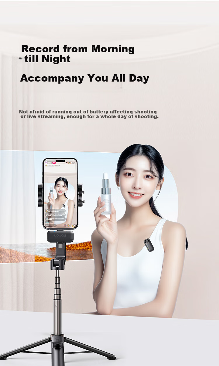 Horion Wireless Lavalier Microphone for Live Streaming, Recording, Anchoring, Outdoor Noise Reduction, Sound Card, Mobile Phone Live Streaming, Product Promotion, Interviews, And Video Recording HM-LP1 13