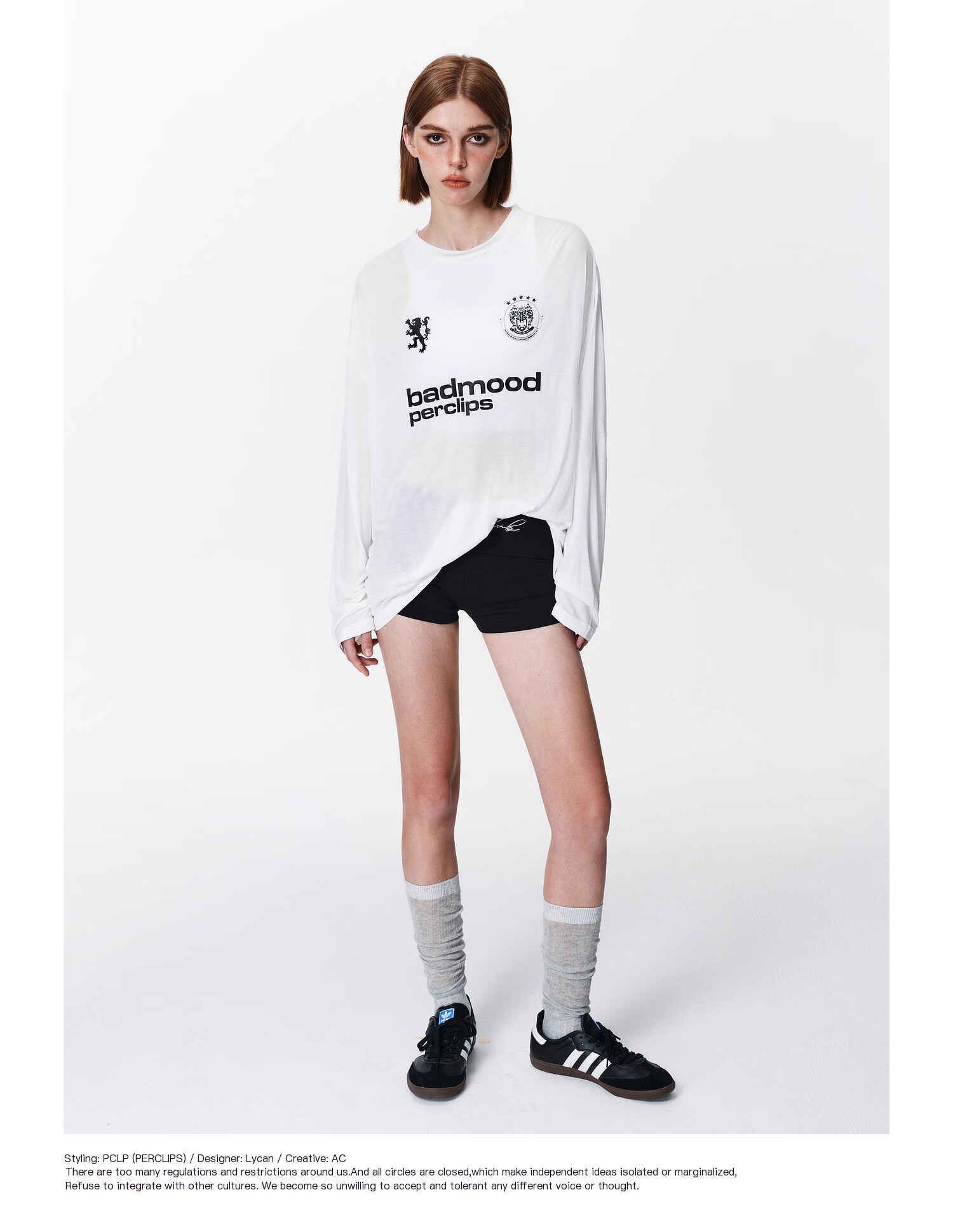 PCLP Printed Long Sleeve Sports Hoodie Loose Fit American Style Lightweight T-Shirt M White 8