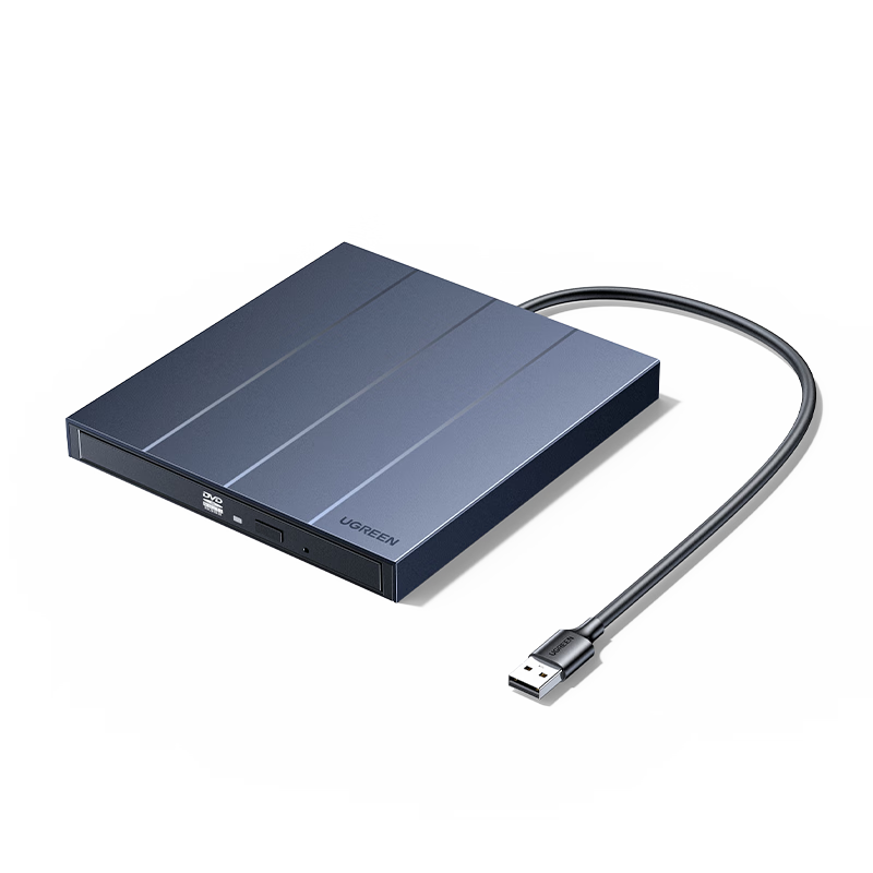 UGREEN USB External Optical Drive 8X Speed DVD/CD Burner Reader Portable Laptop External Disc Player Driver-Free 55847