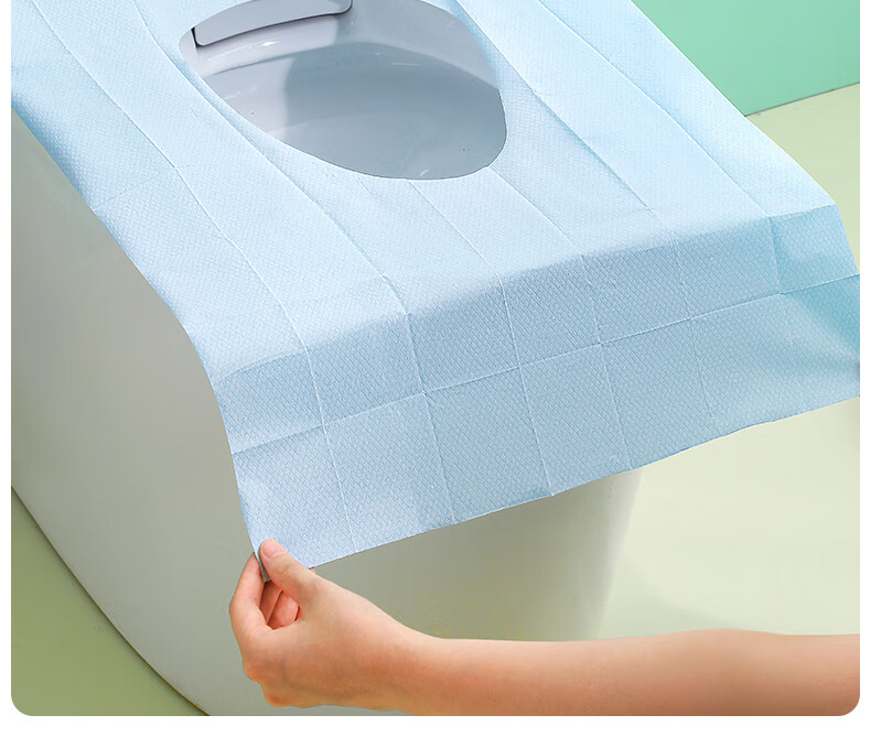 Briars Disposable Toilet Seat Covers Universal Type 0 Series Sterile Extended Length 50 Pieces Blue 10 Pieces/pack 4