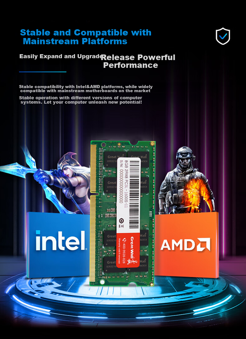 Great Wall 8GB DDR3L 1600MHz Laptop Memory Module 4