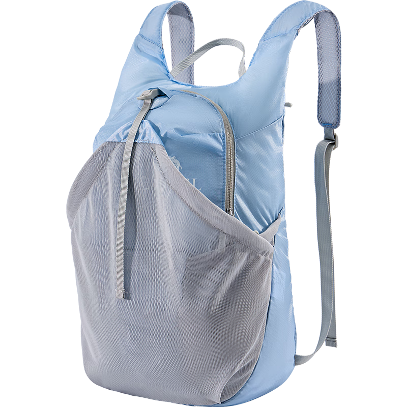 CAMEL Foldable Hiking Skin Bag, Travel Cycling Backpack, W9B31L8013B, Qinghui Blue