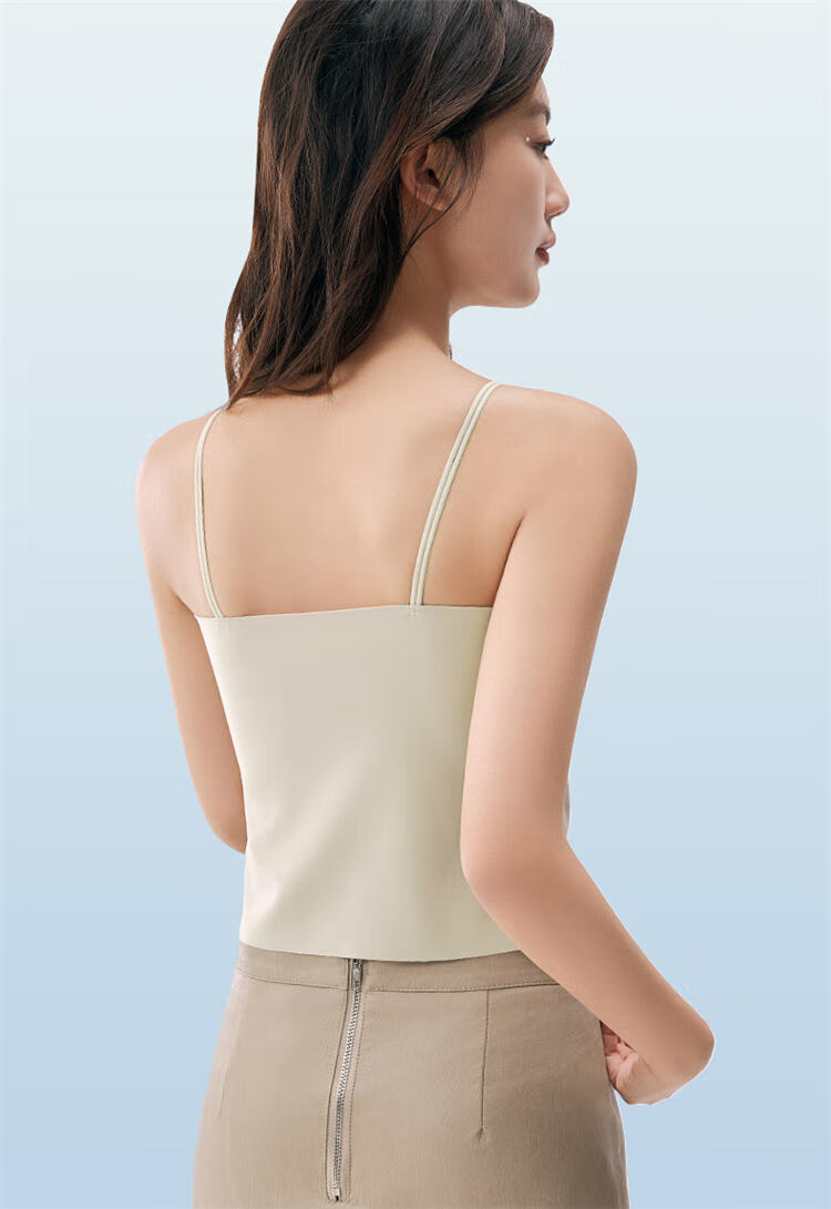 LangSha Spring Summer Wearable Cooling Seamless Padded Anti-Exposure Antibacterial Women's Tank Top 15