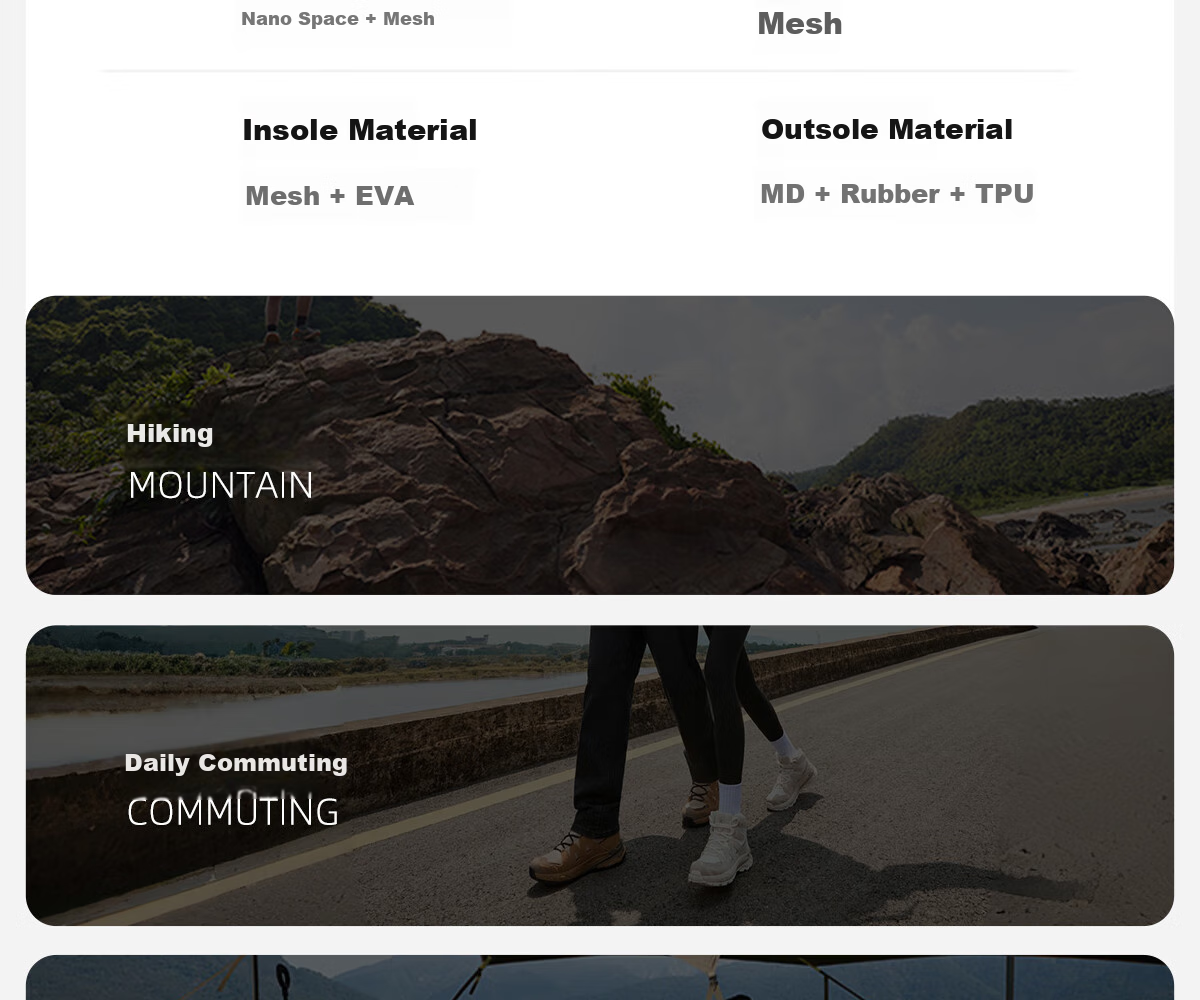 CAMEL Outdoor Casual Shoes, Unisex Hiking Shoes, Sports Footwear, Fashionable Non-Slip Breathable Mountaineering Shoes F15B097051 15