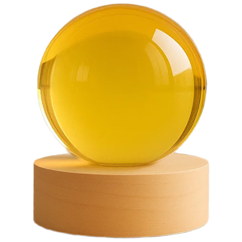 Bin Yue Yellow Crystal Ball Ornament Yellow Crystal Ball Feng Shui Decoration Living Room Entrance Opening Ceremony Decoration Yellow 10cm