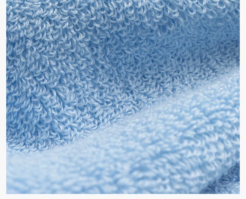 Jieyu Towel 118g Xinjiang Pure Cotton Thickened Absorbent Soft Skin-friendly Face Towel Cloud Rainbow Gradient Green 3-Pack 2