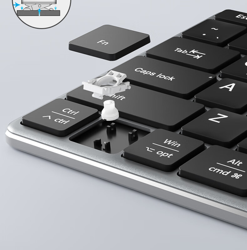 B.O.W Hangshi HW236L-2 Rechargeable Ultra-Thin Silent Wireless Keyboard And Mouse Set, 99 Keys, Compatible with Desktop And Laptop Computers for Office And Home Use, Silver And White 11