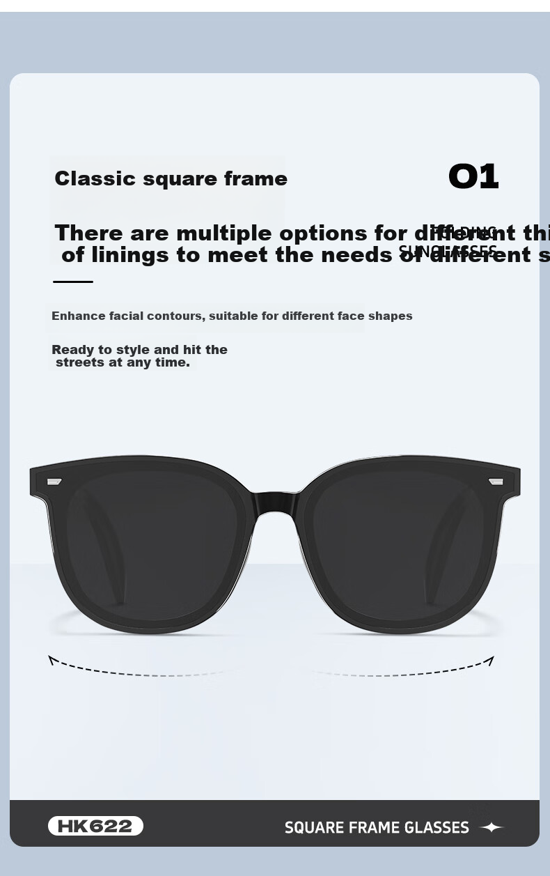 HELEN KELLER Sunglasses for Men And Women, UV Protection Polarized Foldable Driving Glasses HK622H01 1