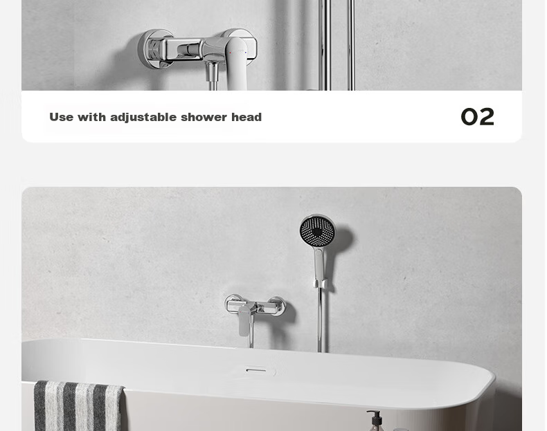JOMOO Shower Faucet, Mixing Valve, Bathroom Hot And Cold Dual Control, Two-Linked Bathing Switch, Bathtub Mixing Faucet, 35310 7
