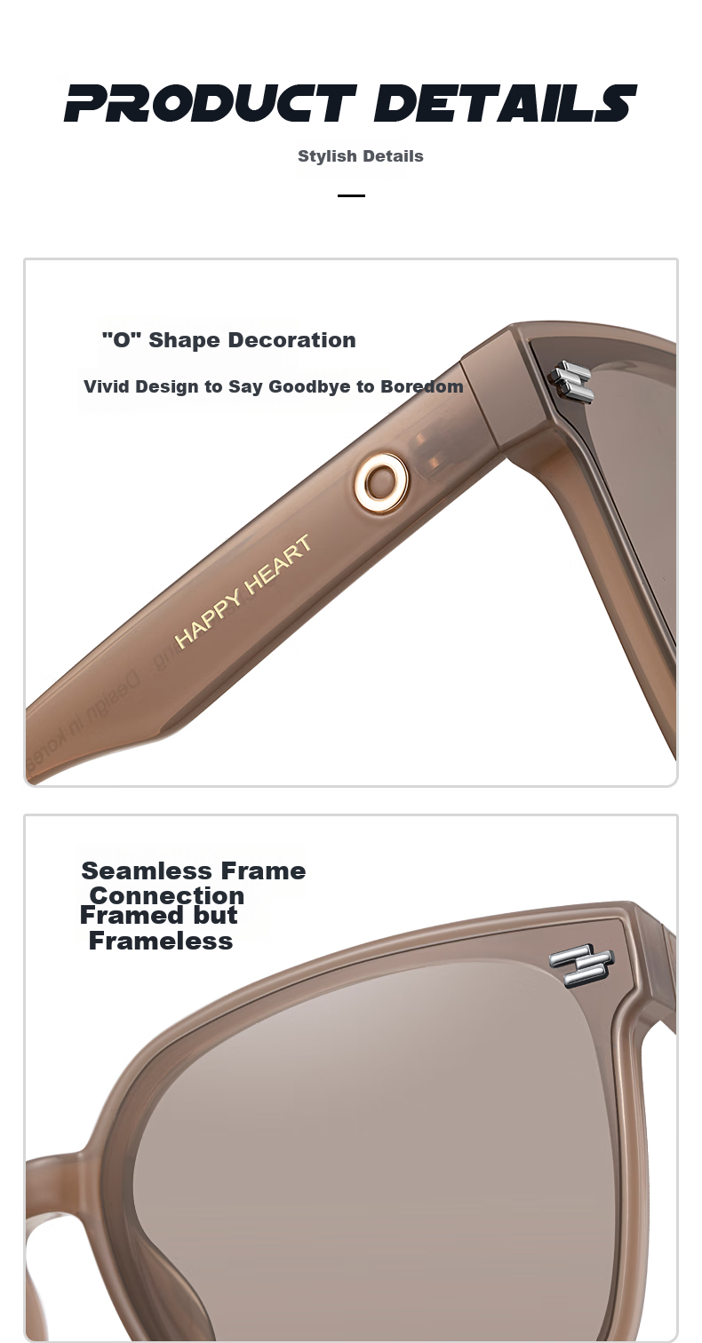 Chaersitaoxin Polarized Sunglasses for Men And Women, Large Frame Sunglasses for Driving And Photography, GM Style Glasses And Sunglasses for Women, Black Frame CJ20001 Back to School 4