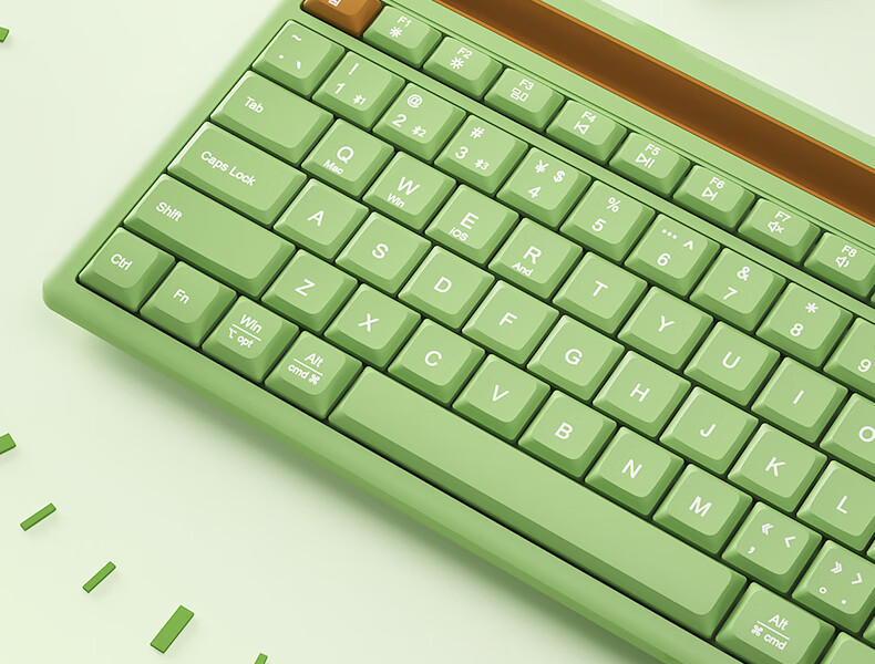 BOW Hangshi K150B IPad Wireless Bluetooth Keyboard with Air6 Connector, Compatible with Apple Android Huawei Xiaomi Phones, Tablets, Laptops, Leaf Green Color 8