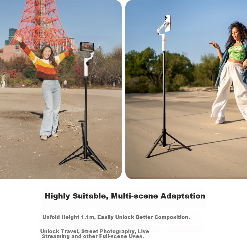 Штатив Insta360 Quick Tripod для камер Insta360 Flow 2 Pro / X Series / Ace Series, алюминиевый сплав, черный