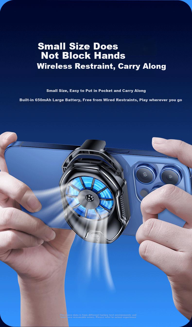 WITGOER [AI Temperature Control, Ice-Creating] Phone Cooling Fan Clip-On Semiconductor Cooling Fan for Live Streaming, Gaming, Temperature Reduction Device Suitable for Apple, IQOO, OnePlus, Huawei AI 8