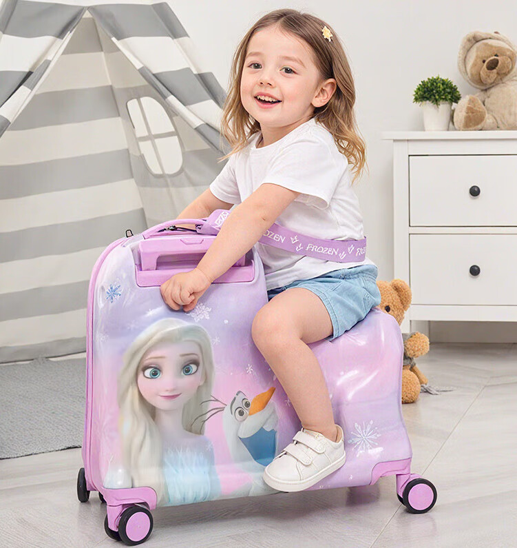 Mesuca X Disney Luggage, Student Bike And Seat, 24-Inch Large Capacity Check-In Suitcase, Travel Case, Cycling Box, for Boys 10