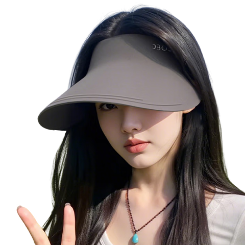 FitonTon Sun Protection Hat for Women, Summer Outdoor Cycling UV-Resistant Sunhat, Large Brim Visorless Cap, Seamless Cool Hat for Wome