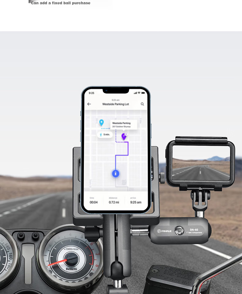 FANAUE M6L Bicycle Handlebar Extension Ball Mount Multi-Device Holder Expansion Bracket for Phone Stand Linkage 9