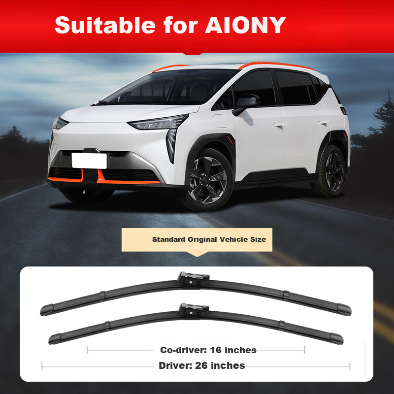 Ouji Boneless Wiper Blade, GAC Aion Y/AION Y Wiper, Original Factory Size Rubber Strip