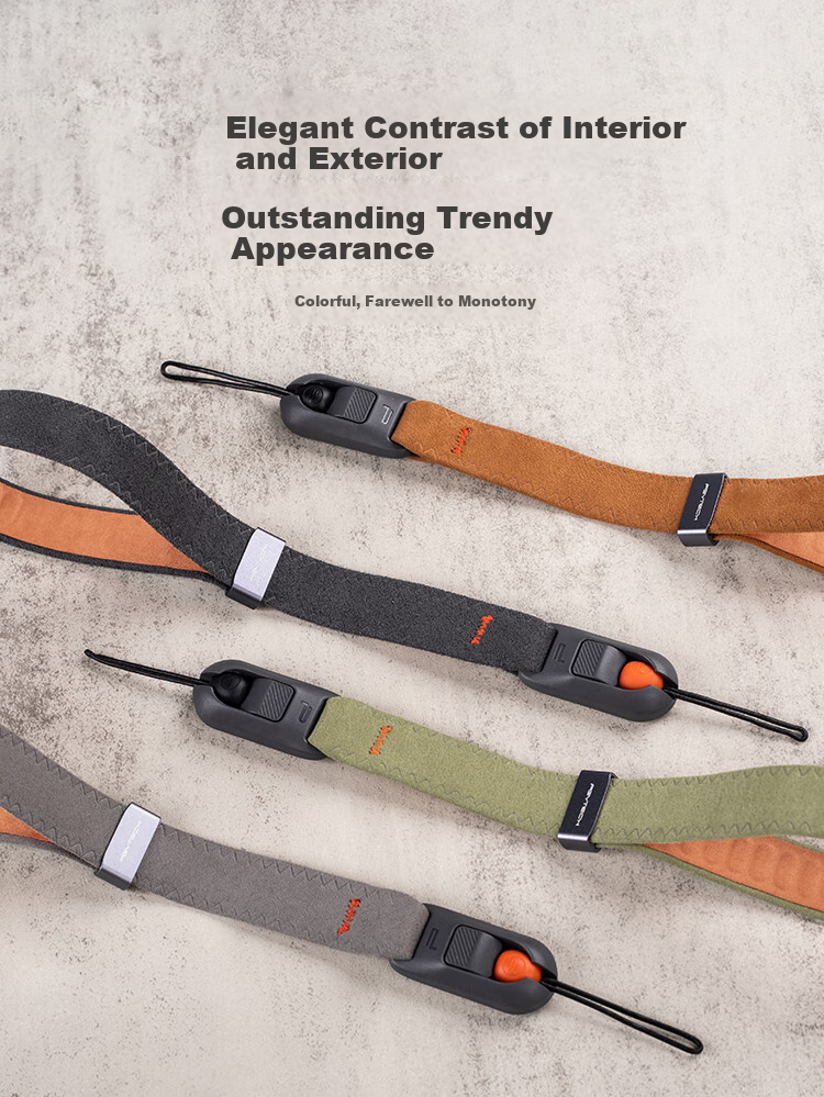PGYTECH Camera Wrist Strap Air, Quick Release Lanyard for Mirrorless Cameras, Dandelion Camera Wrist Strap with Quick Release Buckle, Magnetic Quick Release, Suitable for Sony, Canon, Fuji, Oak Gray 8