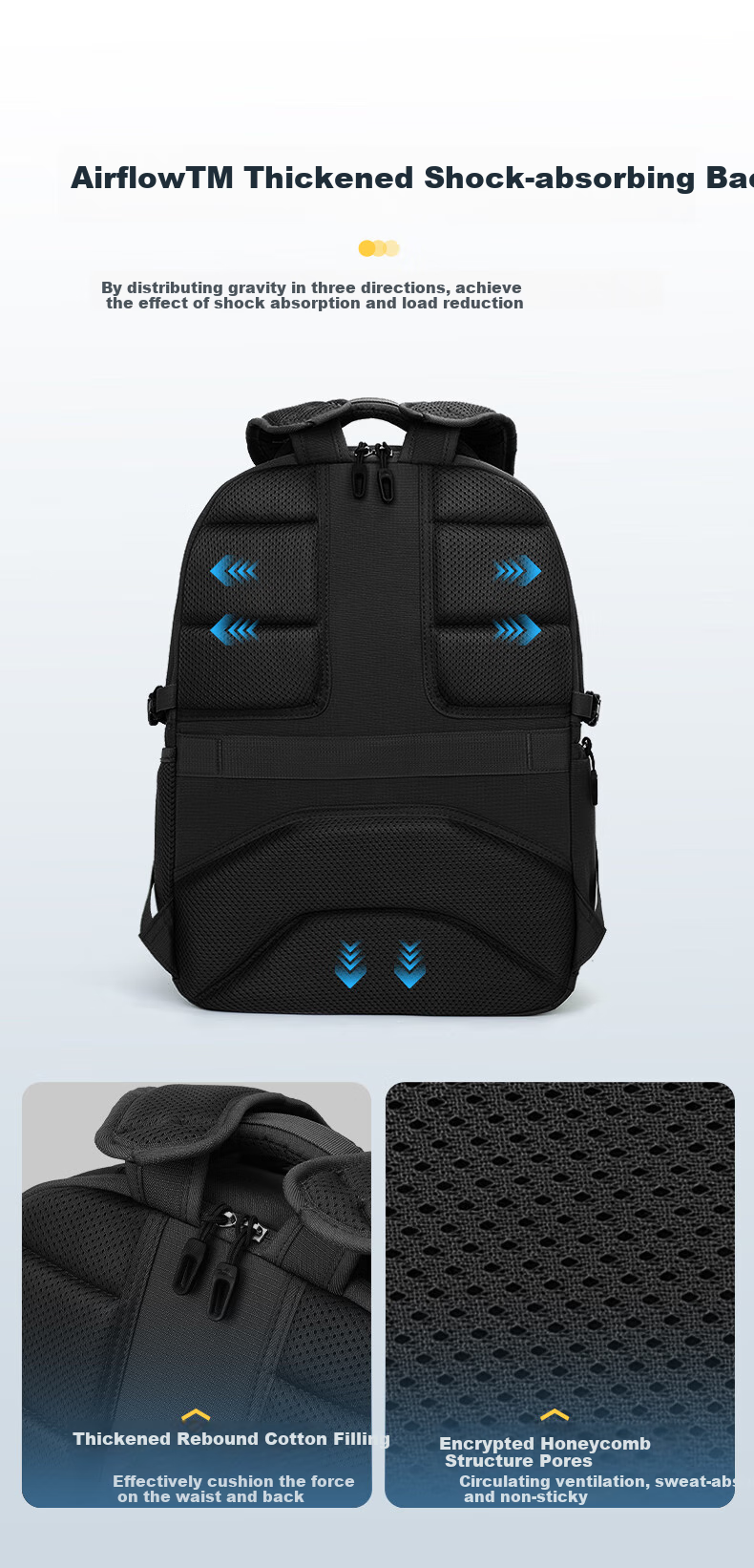 High Sierra Backpack, Large Capacity Travel Bag, Outdoor Hiking Pack, Water-Resistant, Expandable, Durable, Multifunctional Travel Bag 7
