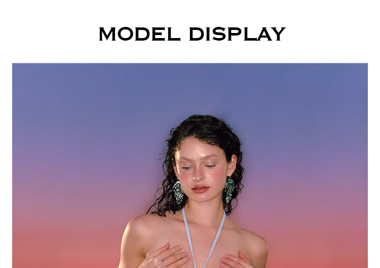 Atlanticbeach 2025 New Popular Beach Vacation Swimsuit for Women, Halter Neck, Sexy, Hollow-Out, Elegant One-Piece Swimwear 4