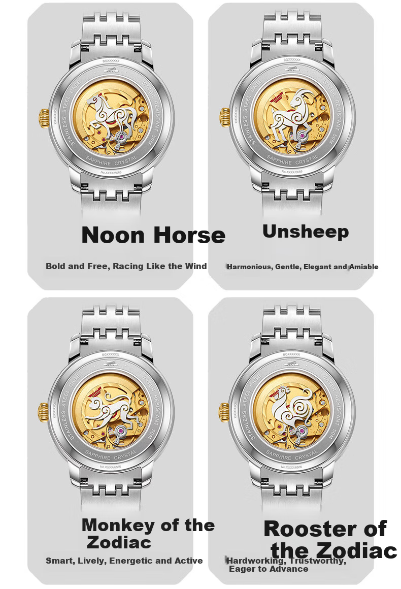 Beijing Watch, Men's Fully Automatic Mechanical Watch, Twelve Zodiac Signs, Hongxing National Watch, Birthday Gift for Me 15