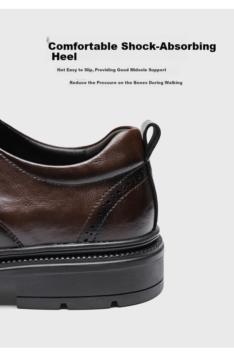 G.N.Shi Jia Men's Leather Shoes, Summer Hollow Breathable Brogue Carved Shoes, British Retro Business Formal Shoes for Me 22