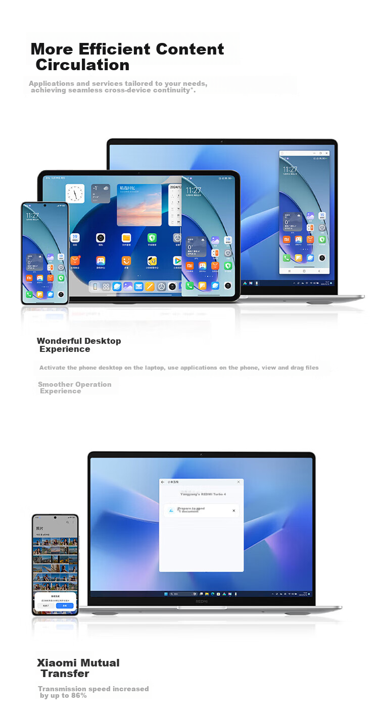 MI Notebook, Redmi Book 14 Refreshed Edition, High-Performance Core Thin And Light Laptop I5, 16GB RAM, 512GB Storage, Suitable for Keeping Crayfish 8