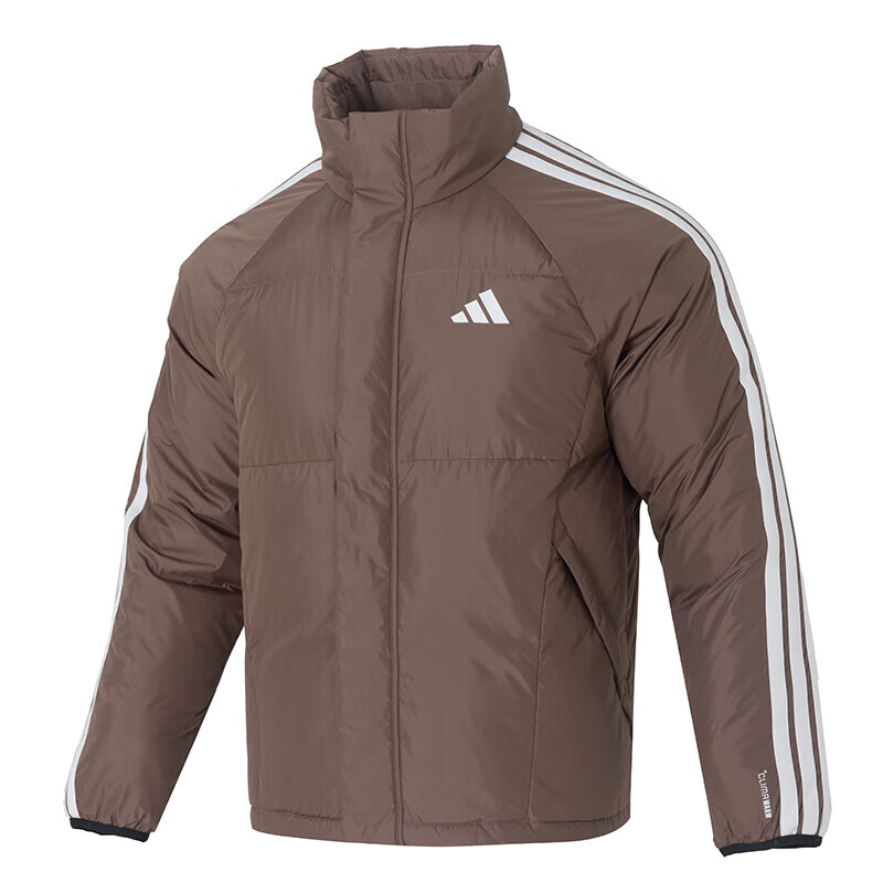 Adidas Men's Sports Style Series 3S LW D JKT Short Down Jacket KC2488 Dark Brown M 4