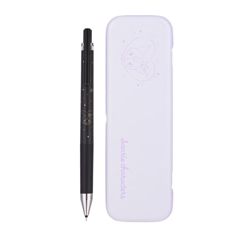 PILOT JUICE UP 0.5mm Black Gel Pen Sanrio Kuromi Collaboration Pen Case Set Black Barrel