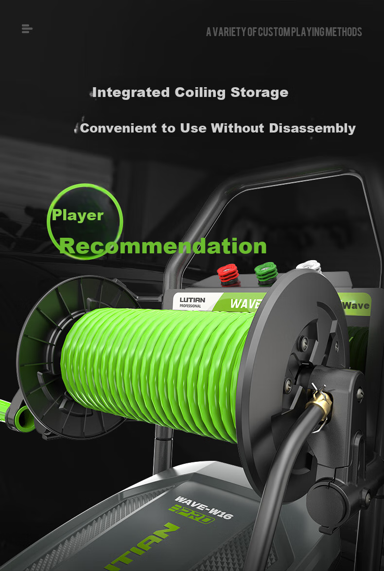 LUTIAN Commercial Industrial Car Wash Machine, High-Power High-Pressure Water Pump, Powerful Cleaning Machine, 220V Flushing Water Gun, Giant Wave PRO 8