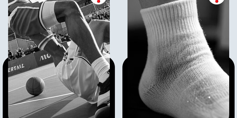 Under Armour Socks [3 Pairs] Basketball Badminton Sports Socks Unisex Running Breathable Ankle Anti-Odor Thickened Terry Cotton Socks 5