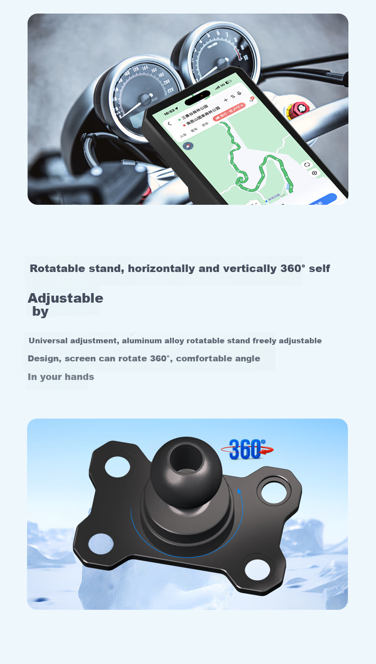 Tupozhe M2S-200 Motorcycle Dash Cam, Horizontal And Vertical Screen, Intelligent Radar Car System, Carplay Navigation Device, Wireless Phone Projection, Dual Camera, Loop Recording 6