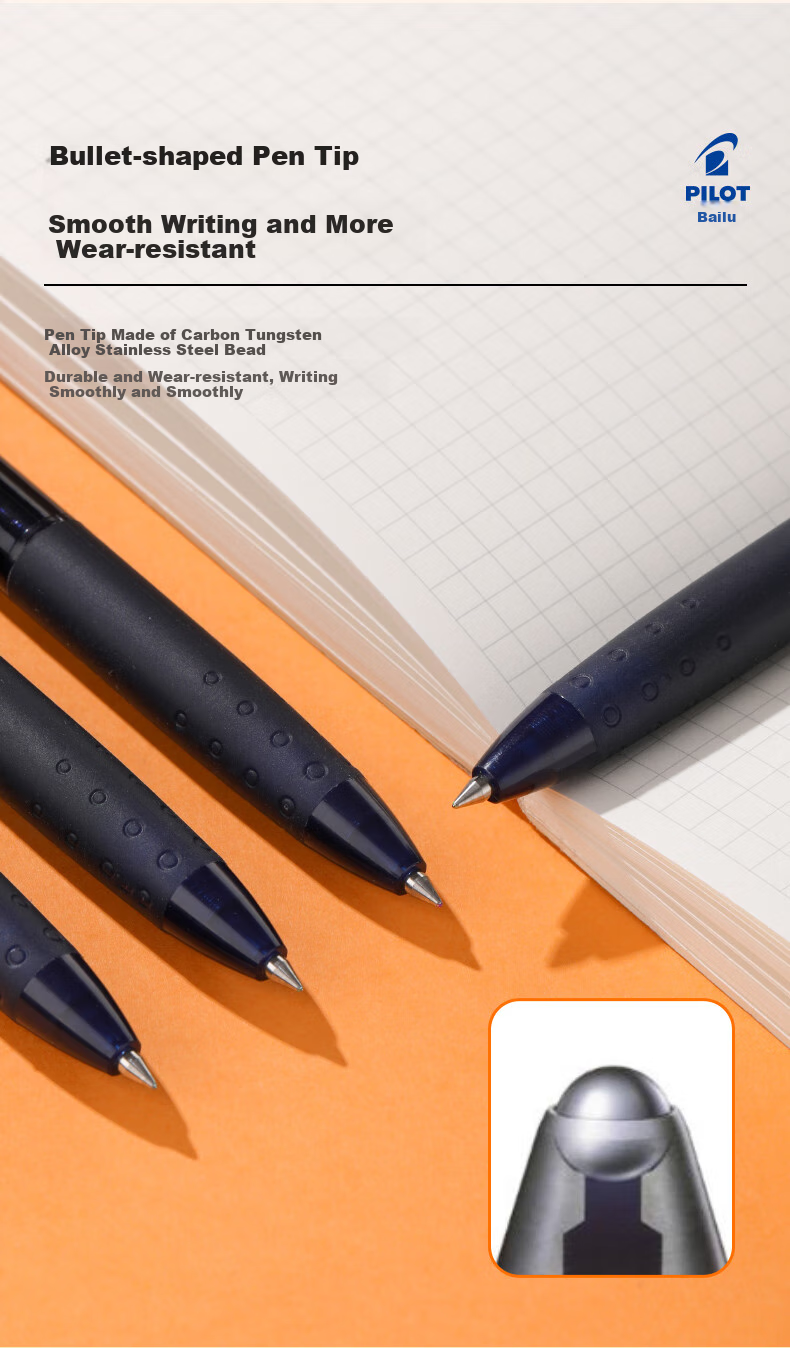 PILOT JUICE Gel Pen, Colorful Retractable Pen, Signature Pen, Water-Based Pen, Student Planner Pen, Stationery Office Supplies, LJU-15 0.5mm, Neon Apricot 7