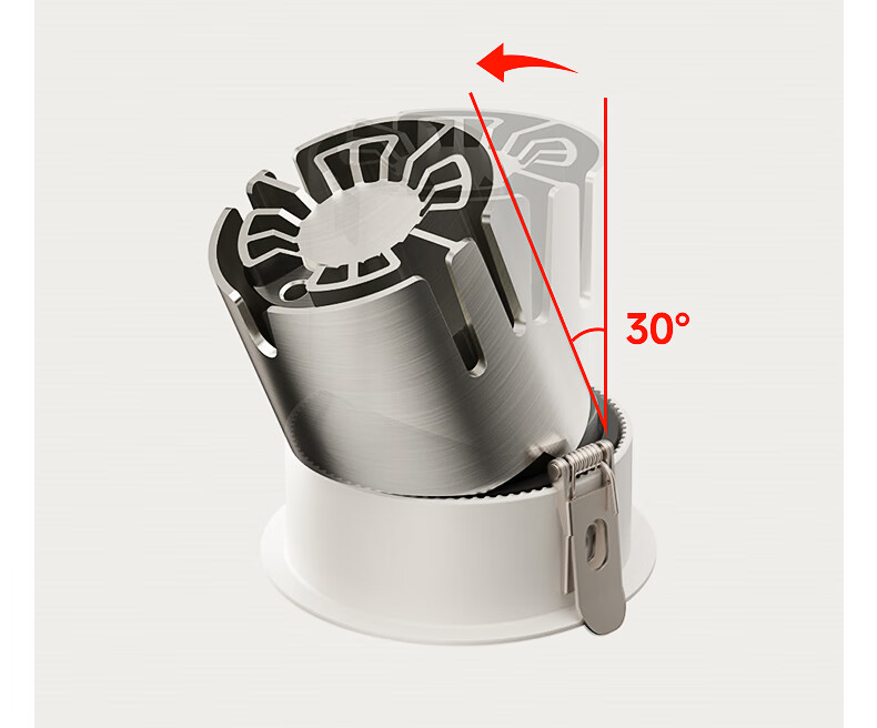 Jiandun Chuyun Full-Spectrum LED Mini Hill Spotlight, Recessed Wall Washer, Narrow Edge Deep Anti-Glare High CRI Subsidy Spotlight 14