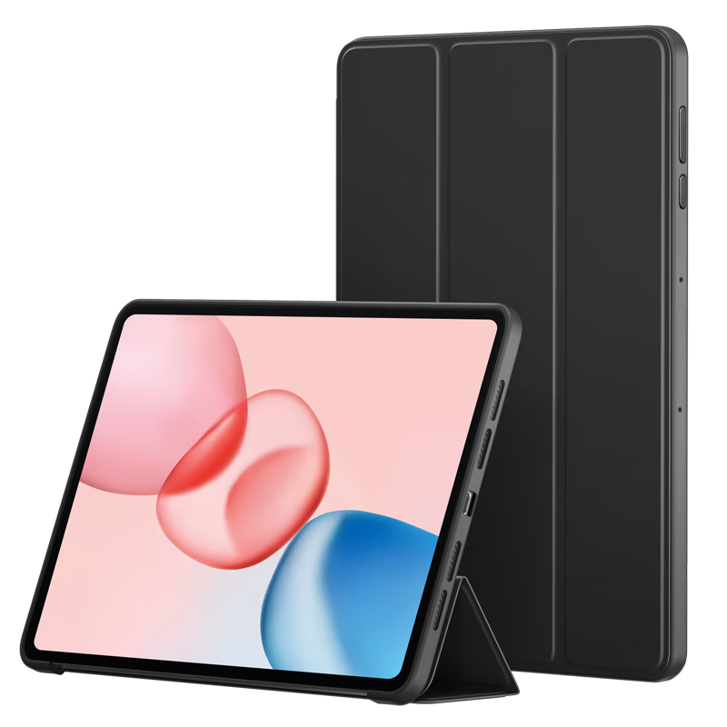 BIAZE Compatible with Honor MagicPad 10 (2025 Model) Protective Case, Universal Soft Light Version Tablet Computer 12.1-Inch Protective Cover, Shockproof Smart Sleep Mode PB604-Kongang Black