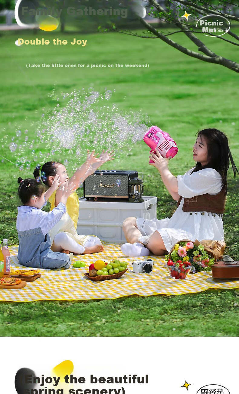BeiJiLang Picnic Mat, Outdoor Camping Mat, Thickened Portable Moisture-Proof Mat, Wear-Resistant Tent Mat, Beach Mat, Floor Mat for Sleeping 11