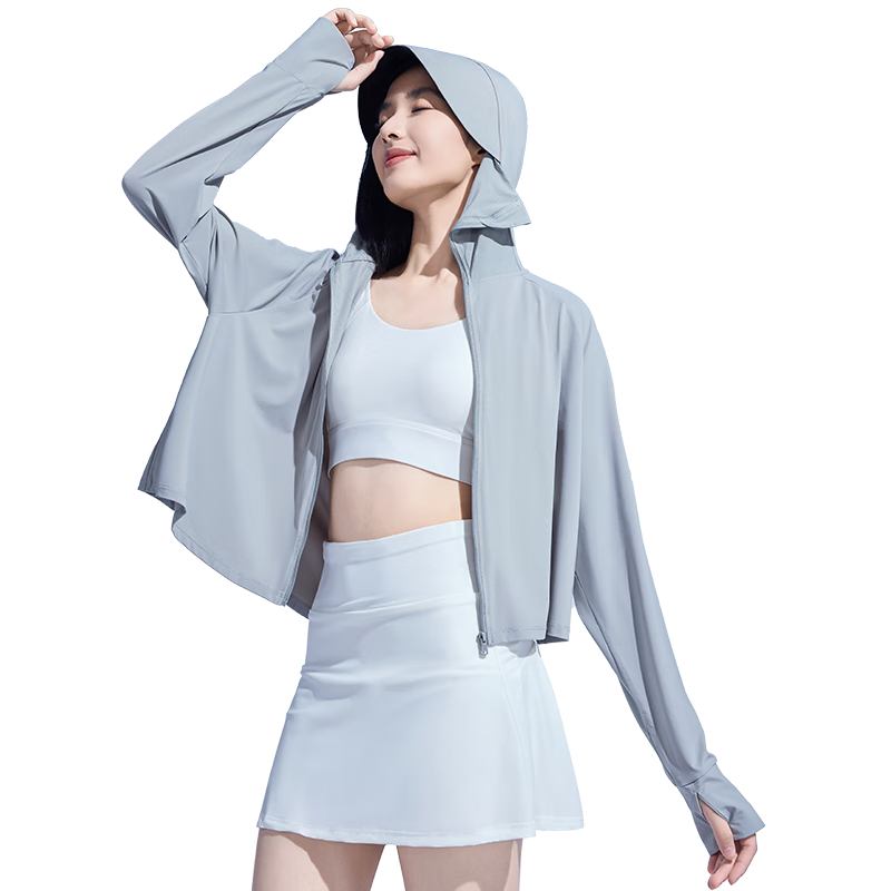 Moxun [Zhao Lusi Same Style] Summer Breathable Ice Titanium Yarn Ice Silk Cooling Outdoor Sun Protection Jacket