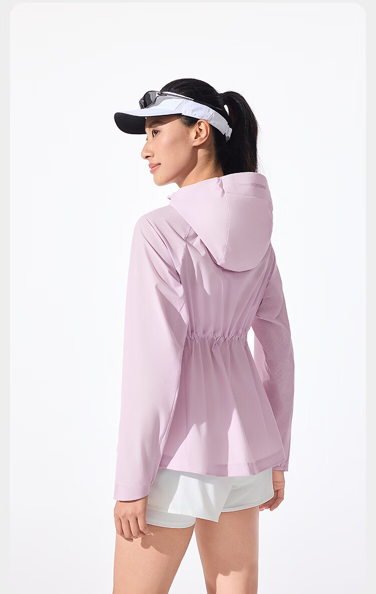 BOSIDENG Summer National Standard Original Yarn Sun Protection Jacket for Women UPF100+ UV Protection Trendy Outdoor Travel Coat 7
