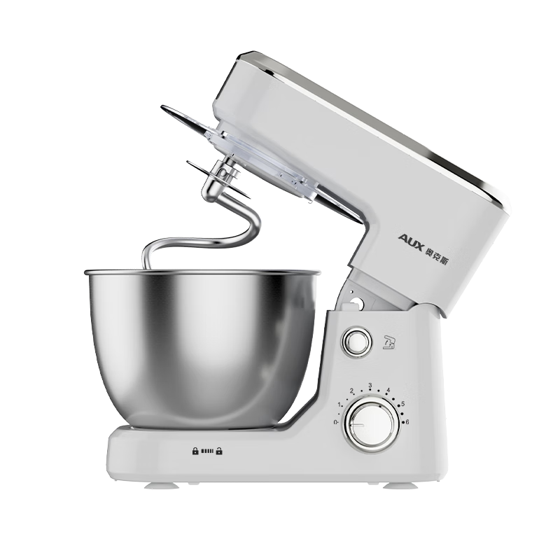 AUX 4L Multifunctional Kitchen Stand Mixer Dough Kneading Machine Cream Mixer 600W Fully Automatic Egg Beater White SC-209