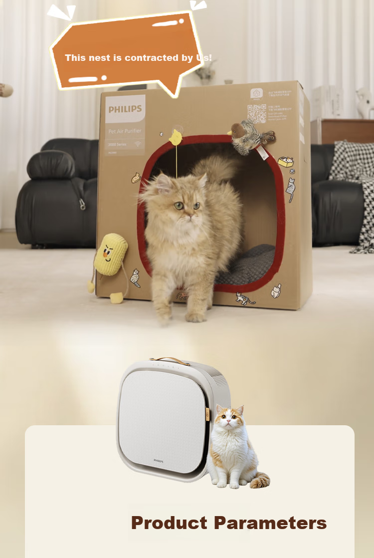 PHILIPS Pet Air Purifier for Home Use, Cat And Dog Hair Remover, Allergy Relief Device, Eliminates Bacteria, Odors, Smells, Pollen, Dust Mites AC3360, Gift for Pet Lovers 16