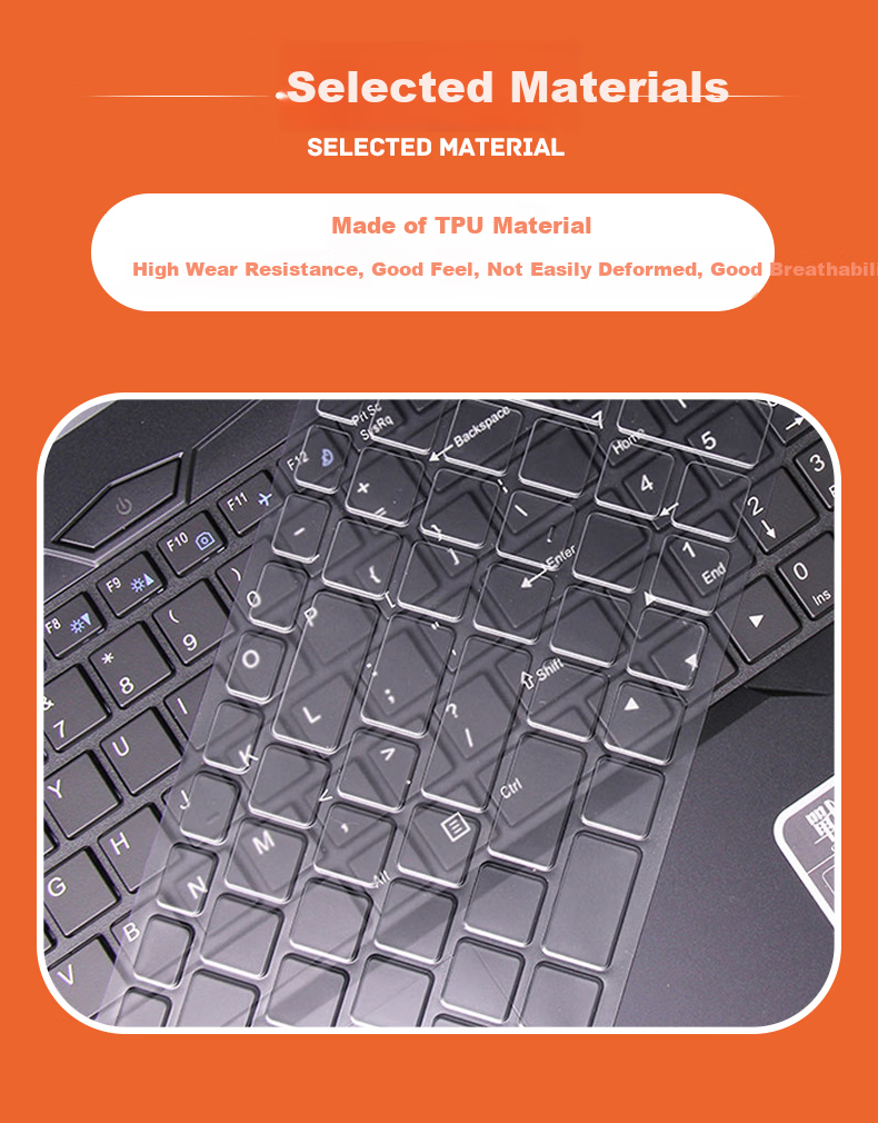 ECOLA Shenzhou X7 911Air Star Wars Third Generation Advanced Edition, 15.6-Inch TPU Keyboard Cover, High-Transparency Protective Keyboard Film EZ012 3